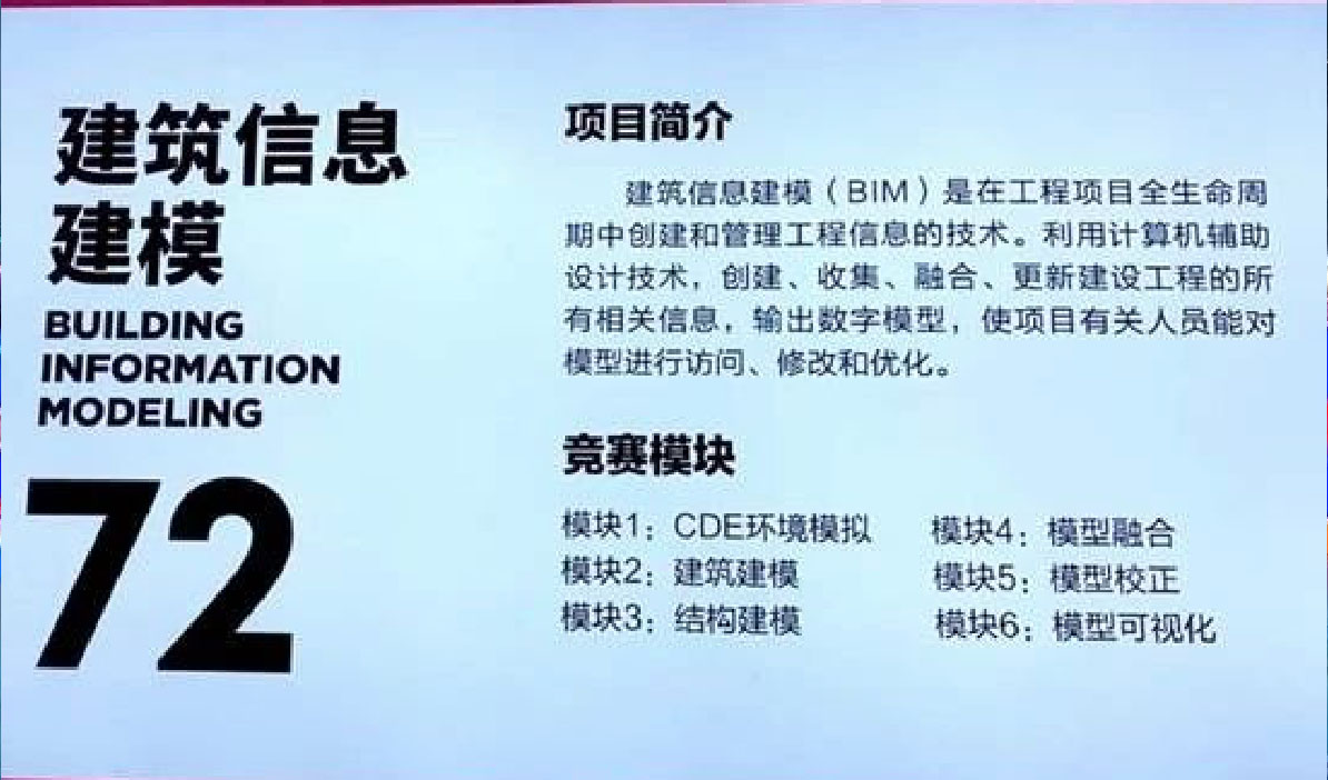 建筑信息建模 (BIM)(世界技能大賽建筑信息建模)