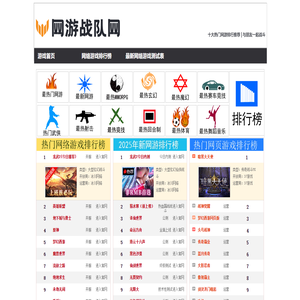 網絡游戲排行榜2024前十名.最新好玩的網絡游戲排行榜,2024好玩的網游排行榜