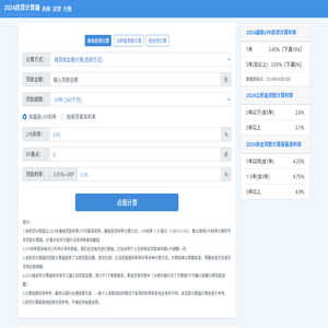 房貸計算器2024年最新版